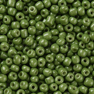 Baking Paint K9 Glass Seed Beads SEED-US0003-4mm-K9-1