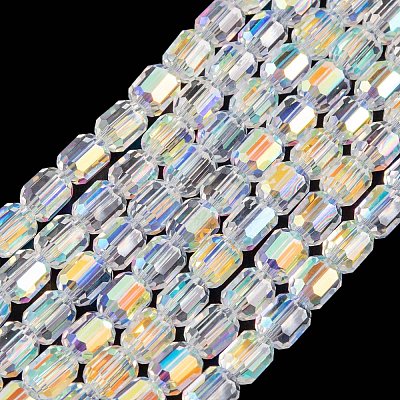 Electroplate Glass Beads Strands EGLA-D031-01-02-1