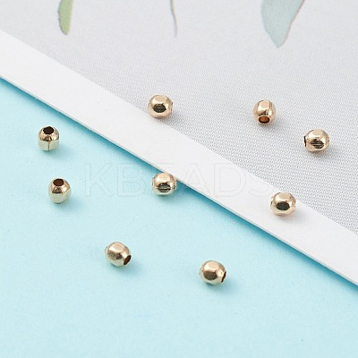 Yellow Gold Filled Beads KK-L183-035D-1