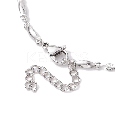 Non-Tarnish 304 Stainless Steel Bar Link Chain Necklaces NJEW-JN04927-02-1