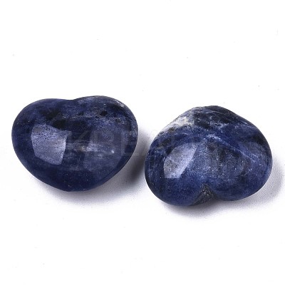 Natural Sodalite Heart Love Stone G-N0326-56B-1
