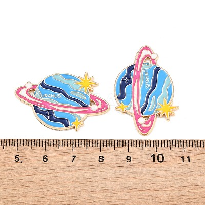 Space Planet Alloy Enamel Cabochons AL-CBA1A6F-07KCG-H-1