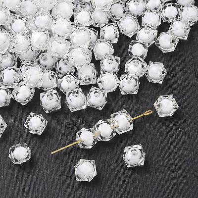 Transparent Acrylic Beads TACR-S112-8mm-01-1