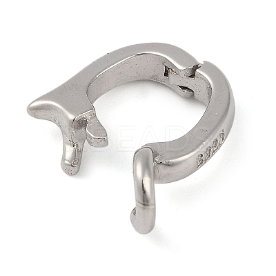 Anti-Tarnish Rhomdium Plated 925 Sterling Silver Pendant Bails LS-STER-NH0001-067B-P-1