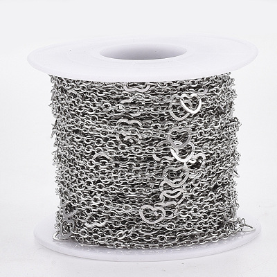 Tarnish Resistant 304 Stainless Steel Cable Chains STAS-R100-12-1