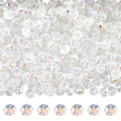 Electroplate Glass Beads Strands EGLA-LT0001-06B-1
