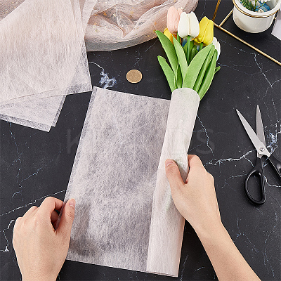 Milk Cotton Bouquet Wrapping Craft Paper DIY-WH20007-28B-1