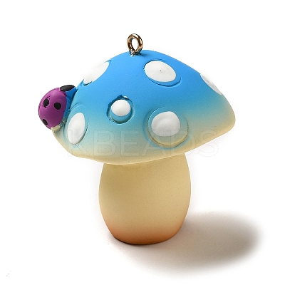 Mushroom Resin Big Pendants LS-CRES-B013-A03-1