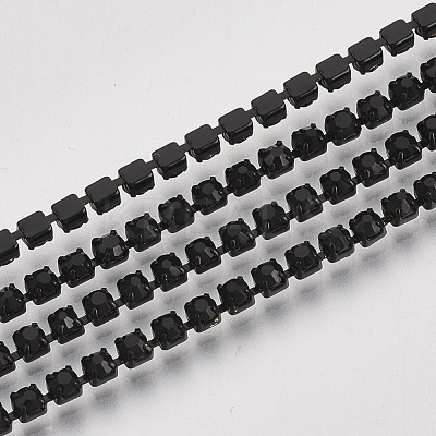 Electrophoresis Iron Rhinestone Strass Chains CHC-Q009-SS8.5-B01-1
