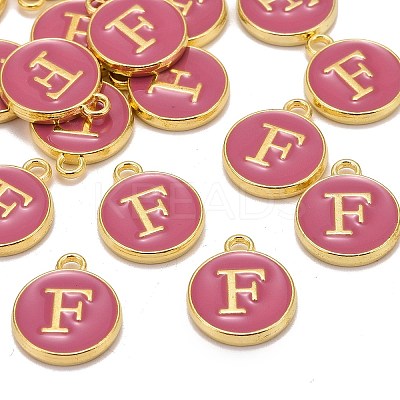 Golden Plated Alloy Enamel Charms LS-ENAM-S118-08F-1