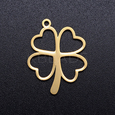 304 Stainless Steel Hollow Pendants STAS-Q201-JN296-2-1