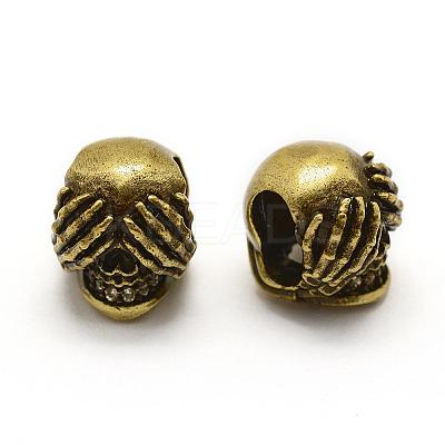 Brass Micro Pave Grade AAA Cubic Zirconia Beads ZIRC-G100-56AG-NR-1