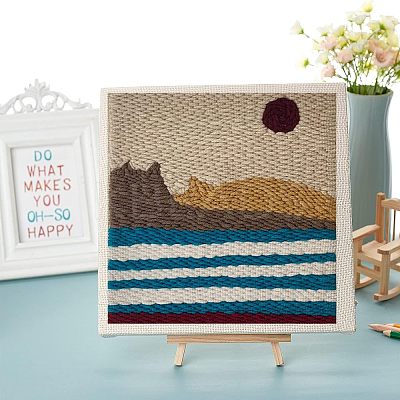 DIY Punch Needle Frame Covered with Cloth DIY-NB0005-06A-1