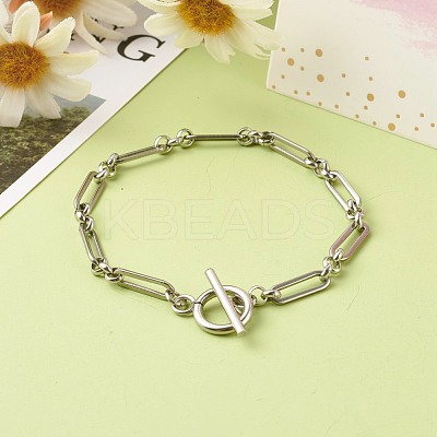 Tarnish Resistant 304 Stainless Steel Figaro Chain Bracelets BJEW-JB06446-1