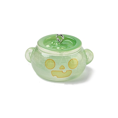 Halloween Transparent Resin Pendants LS-CRES-B024-01P-02-1
