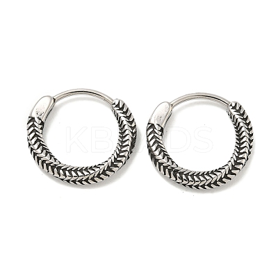 316 Surgical Stainless Steel Hoop Earrings EJEW-D096-09O-AS-1