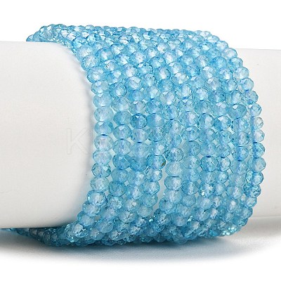 Natural Blue Topaz Beads Strands G-B175-A21-3x4mm-1