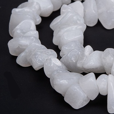 Natural White Jade Beads Strands X-G-F703-02-1