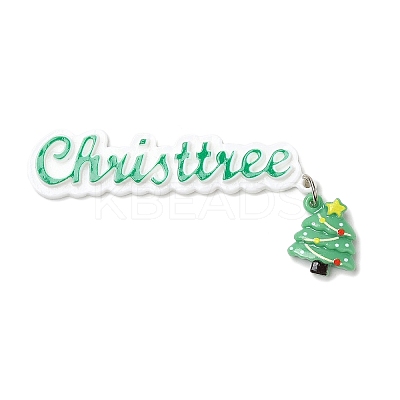 Christmas Theme Opaque Resin Cabochons LS-CRES-D011-01I-1