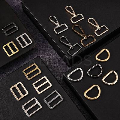 24Pcs 12 Style Iron D Rings FIND-SZ0002-25-1