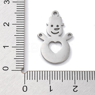 Christmas Theme Anti-Tarnish 304 Stainless Steel Pendants STAS-R003-04P-01-1
