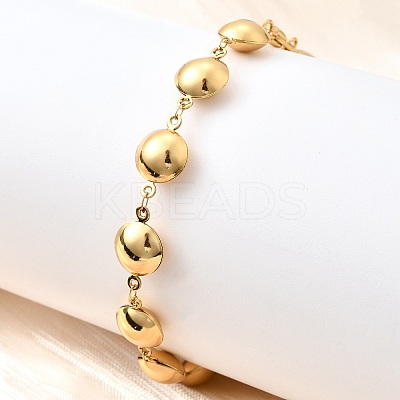 304 Stainless Steel Link Bracelets for Women BJEW-P354-02B-G-1