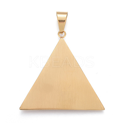 304 Stainless Steel Big Pendants STAS-K214-10G-1