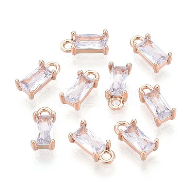 Transparent Glass Charms X-GLAA-T007-13H-1