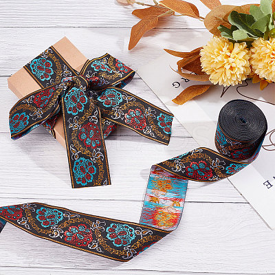Ethnic Style Polyester Ribbon OCOR-GF0002-04B-1