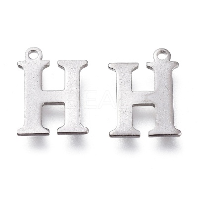 Tarnish Resistant 304 Stainless Steel Charms STAS-H112-H-P-1