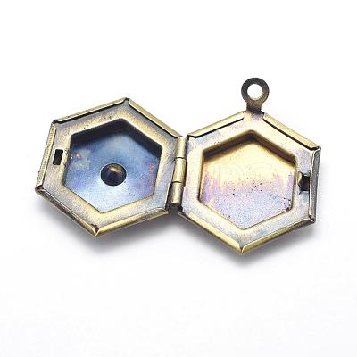 Brass Locket Pendants KK-F717-38AB-NR-1