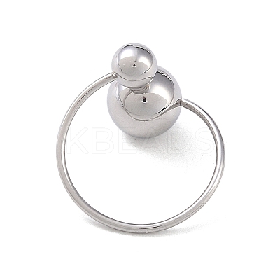 Stainless Steel Round Cuff Rings LS-RJEW-L116-01P-1