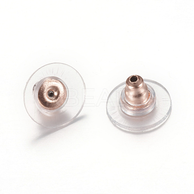 304 Stainless Steel Bullet Clutch Earring Backs LS-X-STAS-T004-10RG-1