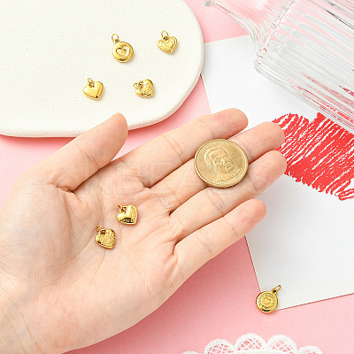 7Pcs 7 Styles 304 Stainless Steel Charms STAS-CJ0003-15-1