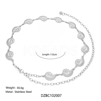 Summer Beach 304 Stainless Steel Link Chain Waist Belly Chains for Sexy Bikini FS-WGD8E2E-06-1