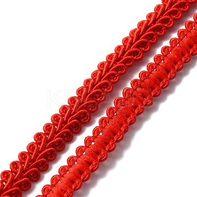 Polyester Braided Lace Trim OCOR-WH0079-51A-1