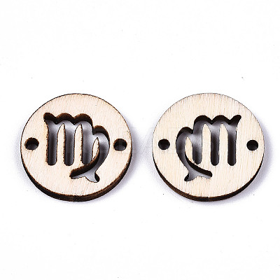 Unfinished Natural Poplar Wood Links Connectors WOOD-S045-139A-05-1