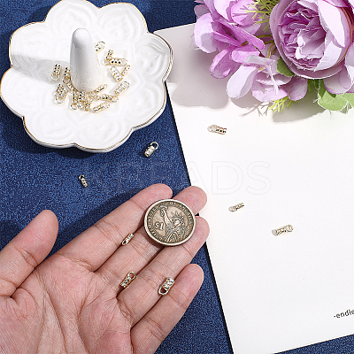 30Pcs 3 Styles Brass Cord Ends KK-BBC0026-08G-1