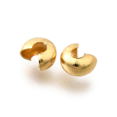 304 Stainless Steel Crimp Beads Covers LS-X-STAS-P239-34G-04-1