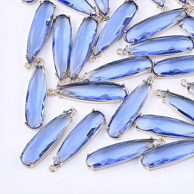 Transparent Glass Pendants GLAA-T007-15B-1