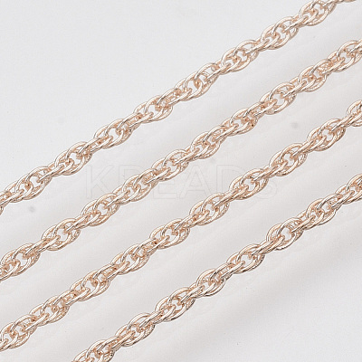 Soldered Brass Coated Iron Rope Chains CH-T002-04RG-1