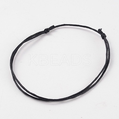 Adjustable Waxed Cord Bracelets BJEW-JB02133-04-1