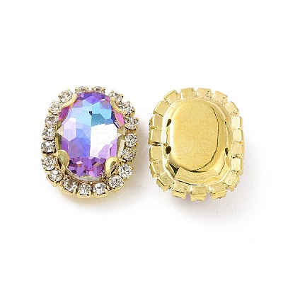 Oval Sew on Rhinestone DIY-E062-05G-B01-1