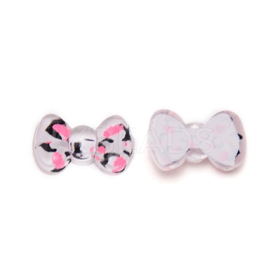 Bowknot Resin Cabochons MRMJ-WH0074-30L-1