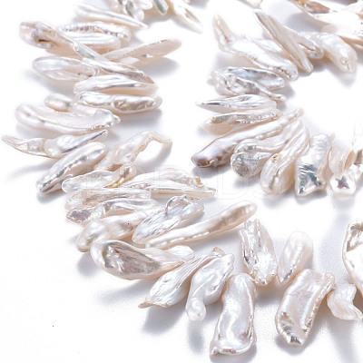 Natural Keshi Pearl Beads Strands PEAR-S020-J01-1