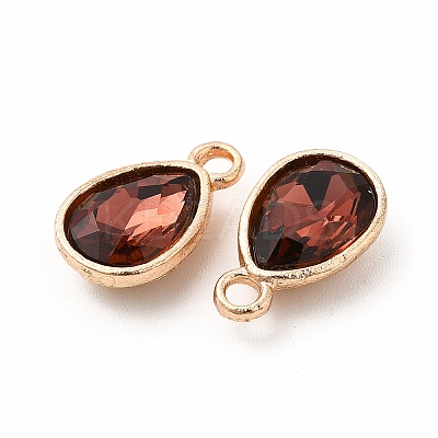 Faceted Glass Rhinestone Pendants GLAA-I051-A11-1