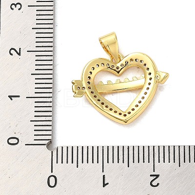 Mother's Day Brass Micro Pave Clear Cubic Zirconia Pendants FIND-Z041-20G-1