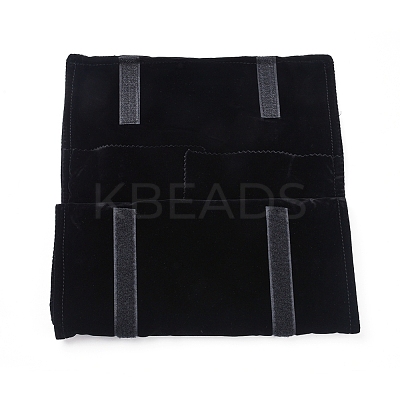 Foldable Velvet Jewelry Travel Roll Bag TP-L005-07-1