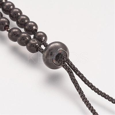Brass Bead Chain Necklace Making NJEW-F151-01B-1