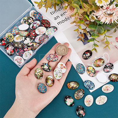Glass Cabochons GLAA-PH0002-20-1
